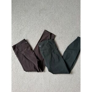 Athleta Bundle Size M Rainier Tight Athletic Leggings Brown Green Elm Truffle